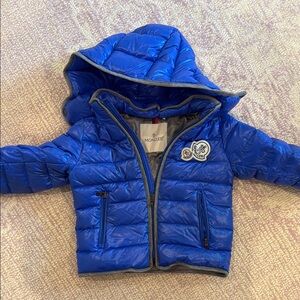 Moncler Kids Blue Puffer Jacket